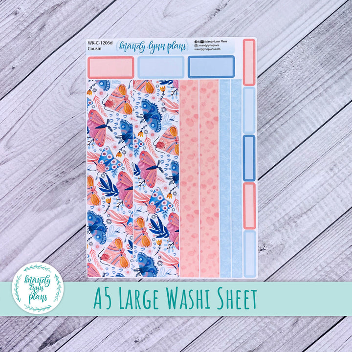 Spring Moths Large Washi Sheet || WK-C-1206D