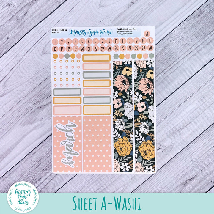 Hobonichi Cousin March 2023 Monthly || Boho Floral || MK-C-1208