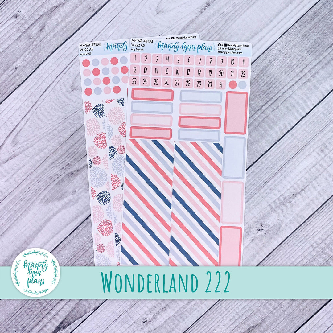 Any Month Wonderland 222 Monthly Kit || Pink and Gray Medley || 213