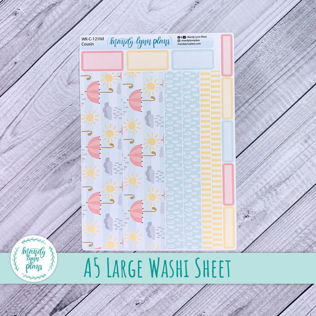 April Showers Large Washi Sheet || WK-C-1210D