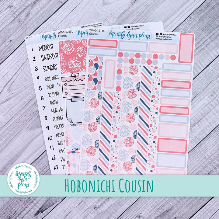 Hobonichi Cousin Weekly Kit || Pink and Gray Medley || WK-C-1213