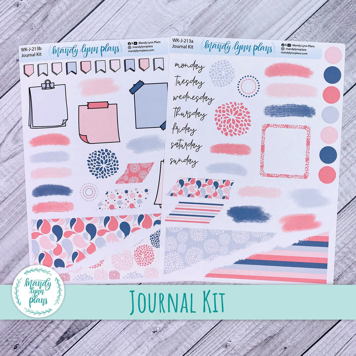 Pink and Gray Medley Journal Kit || WK-J-213