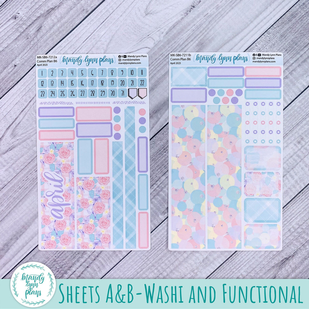 April 2023 B6 Common Planner Monthly Kit || Pastel Easter || MK-SB6-7212