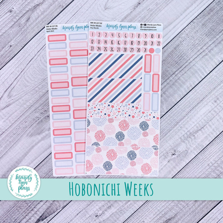 Any Month Hobonichi Weeks Monthly Kit || Pink and Gray Medley || MK-W-2213