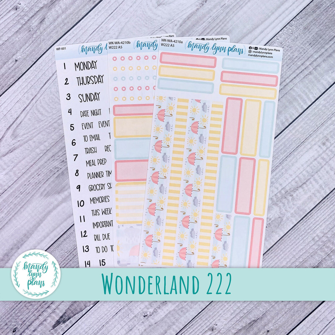 Wonderland 222 Weekly Kit || April Showers || 210