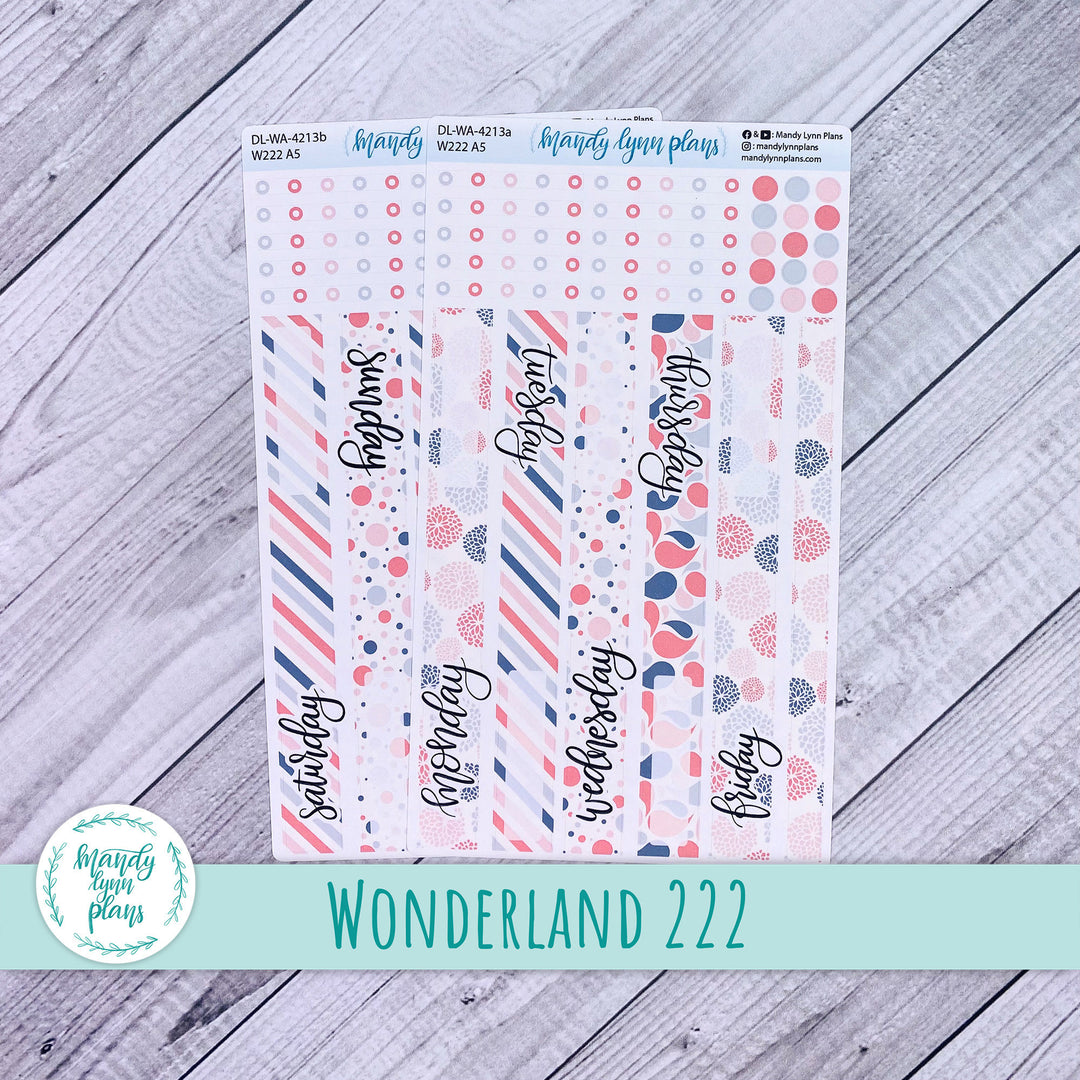 2024  Wonderland 222 Daily Kit || Pink and Gray Medley || 213