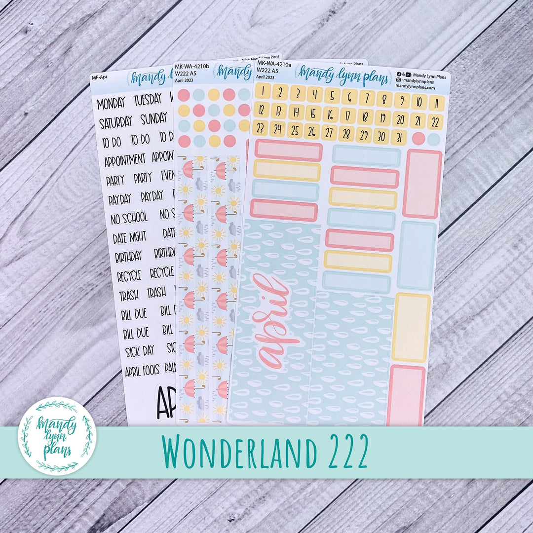 Wonderland 222 April 2023 Monthly Kit || April Showers || 210