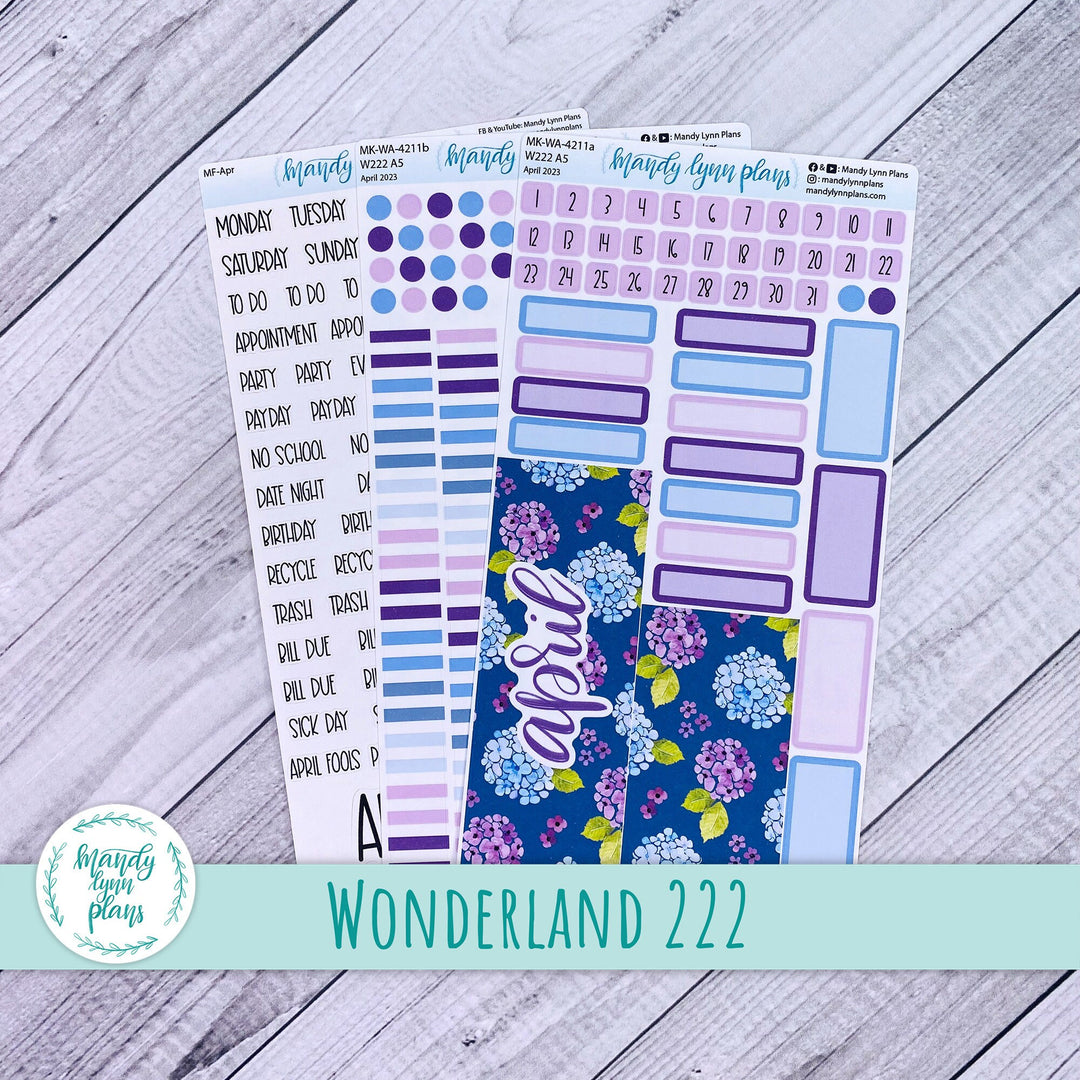 Wonderland 222 April 2023 Monthly Kit || Hydrangeas || 211