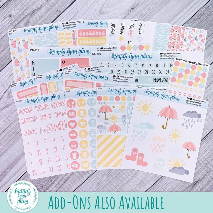 Any Month Hobonichi Cousin Monthly Kit || April Showers || MK-C-1210