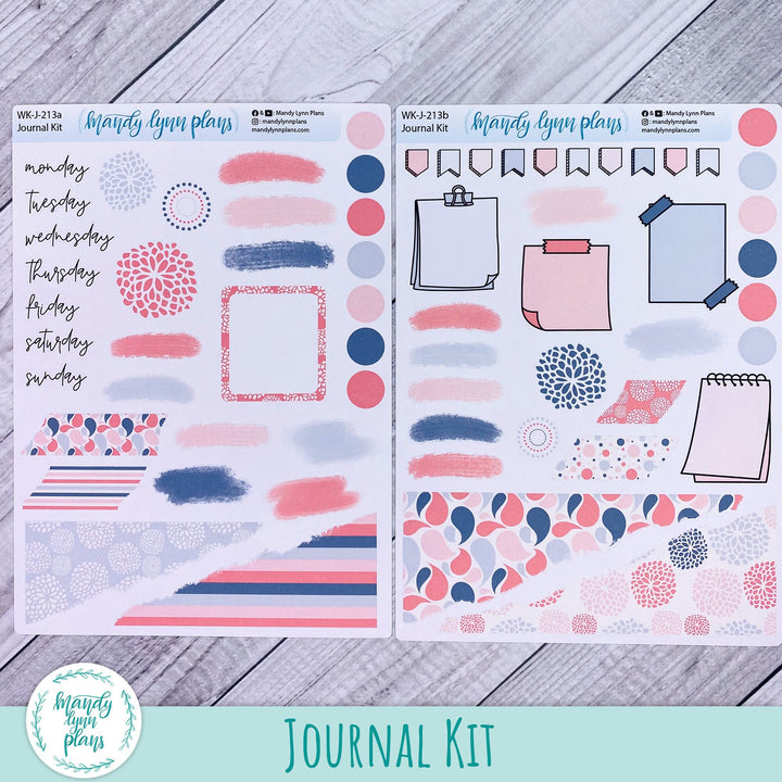 Pink and Gray Medley Journal Kit || WK-J-213
