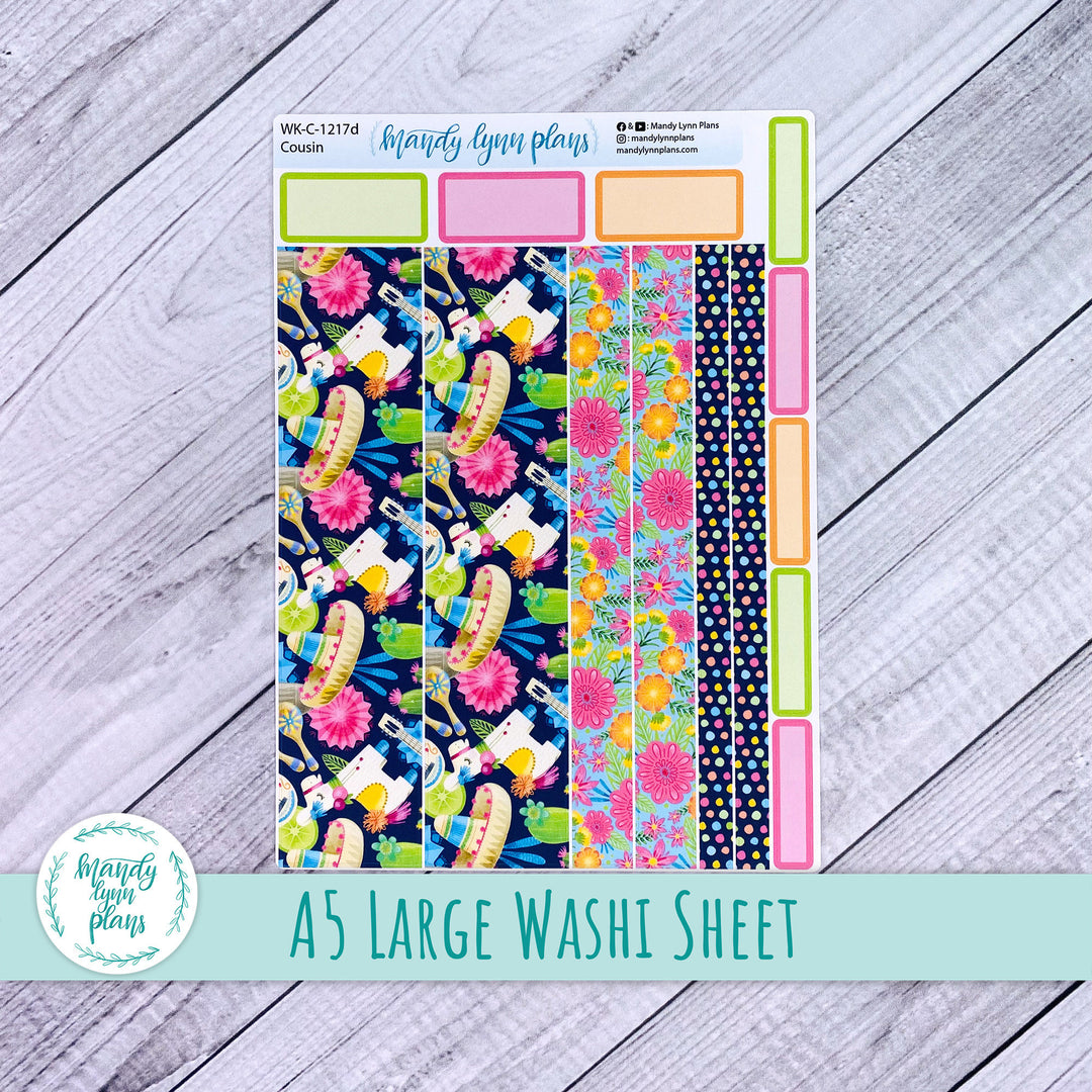 Cinco de Mayo Large Washi Sheet || WK-C-1217D