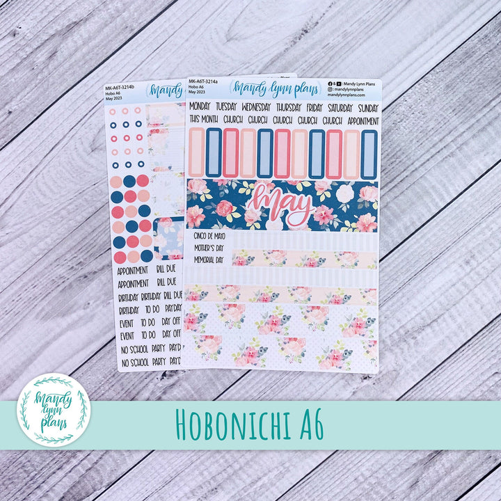 Hobonichi A6 May 2023 Monthly Kit || Pretty Peonies || MK-A6T-3214