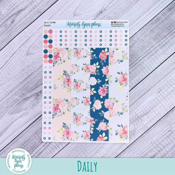 Hobonichi Cousin Daily Kit || Pretty Peonies || DL-C-1214