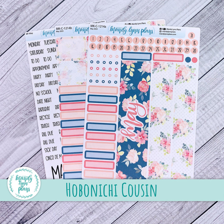 Hobonichi Cousin May 2023 Monthly || Pretty Peonies || MK-C-1214