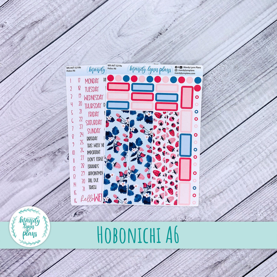 Hobonichi A6 Weekly Kit || Strawberries || WK-A6T-3219