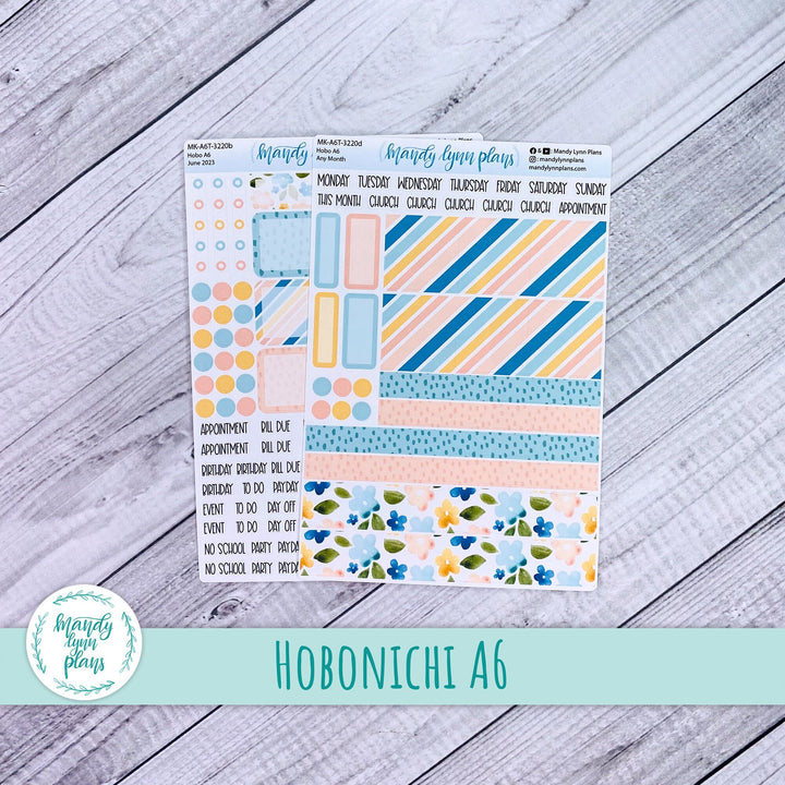 Any Month Hobonichi A6 Monthly Kit || Happy Floral || MK-A6T-3220