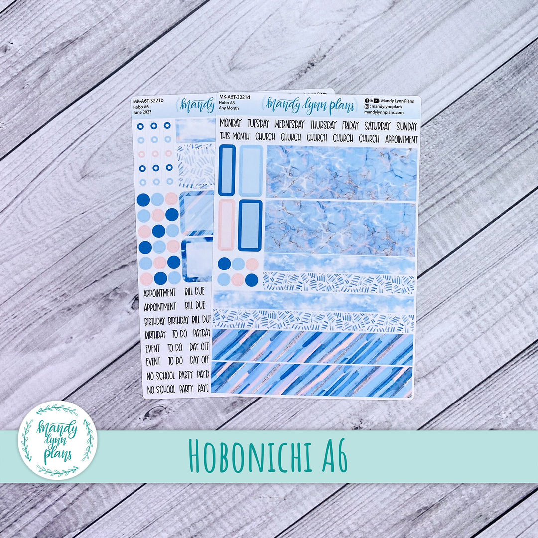 Any Month Hobonichi A6 Monthly Kit || Tranquil || MK-A6T-3221
