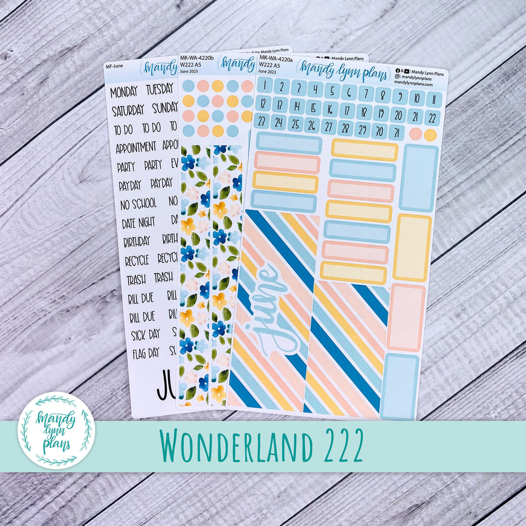 Wonderland 222 June 2023 Monthly Kit || Happy Floral || 220