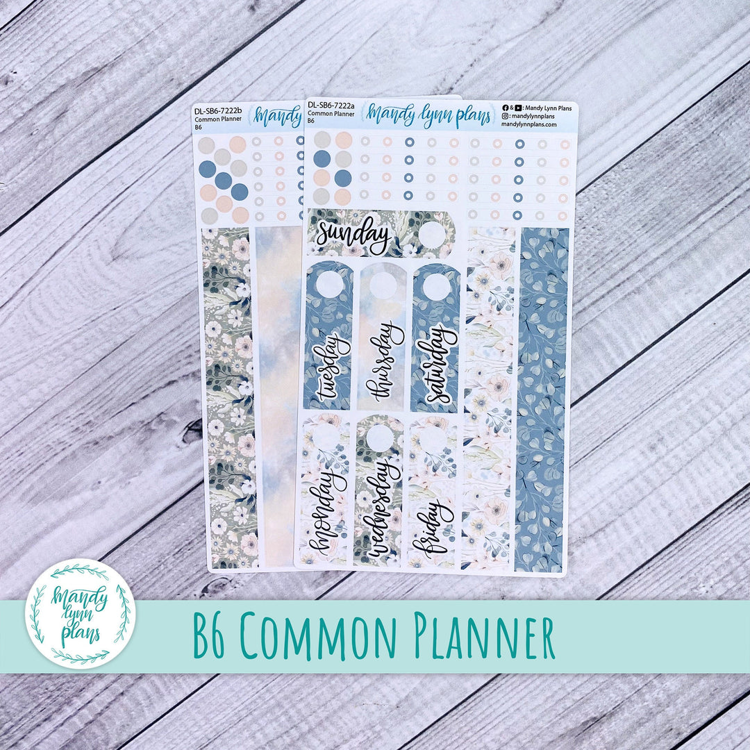 B6 Common Planner Daily Kit || Summertime Serenity || DL-SB6-7222