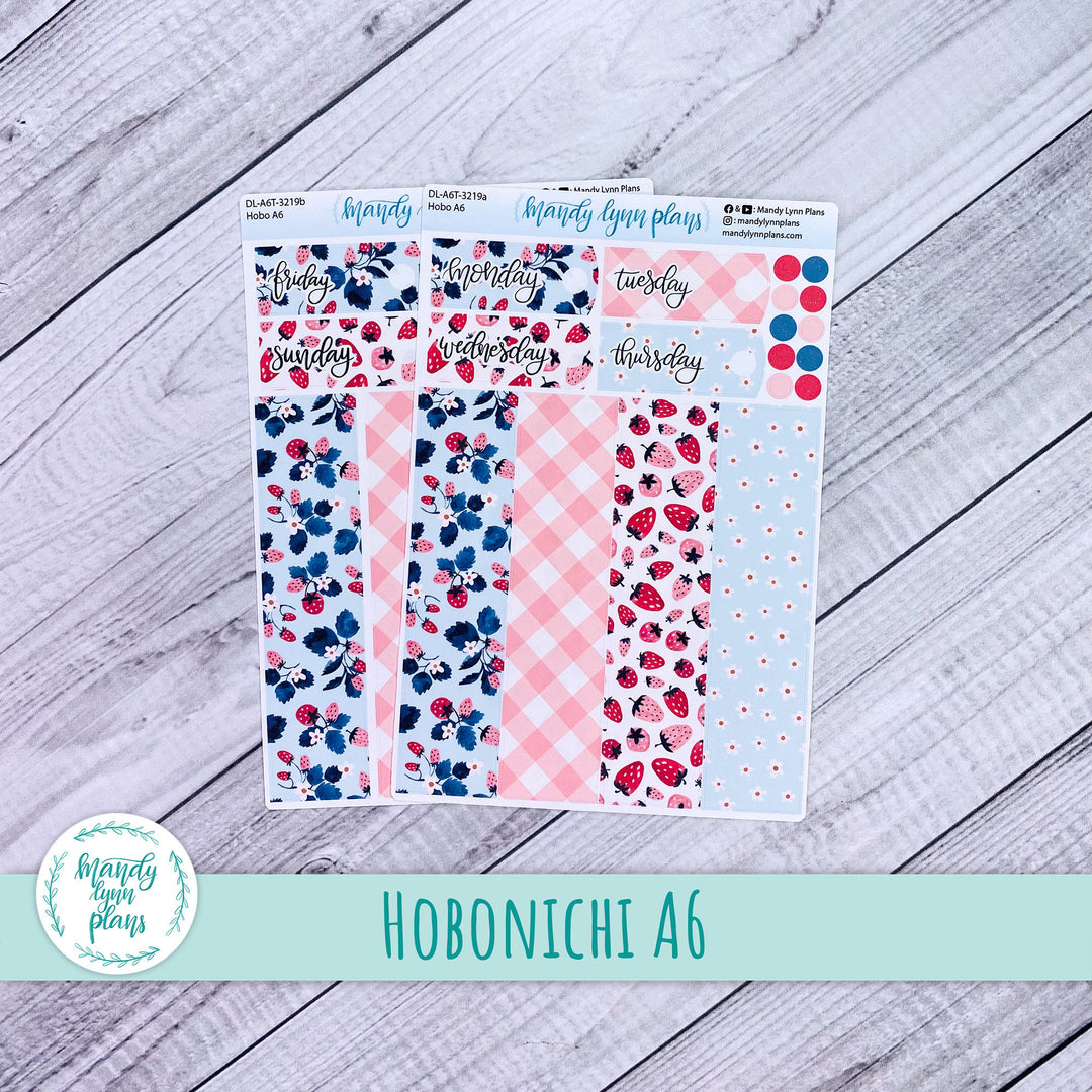Hobonichi A6 Daily Kit || Strawberries || DL-A6T-3219