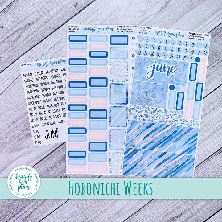 Hobonichi Weeks June 2023 Monthly Kit || Tranquil || MK-W-2221