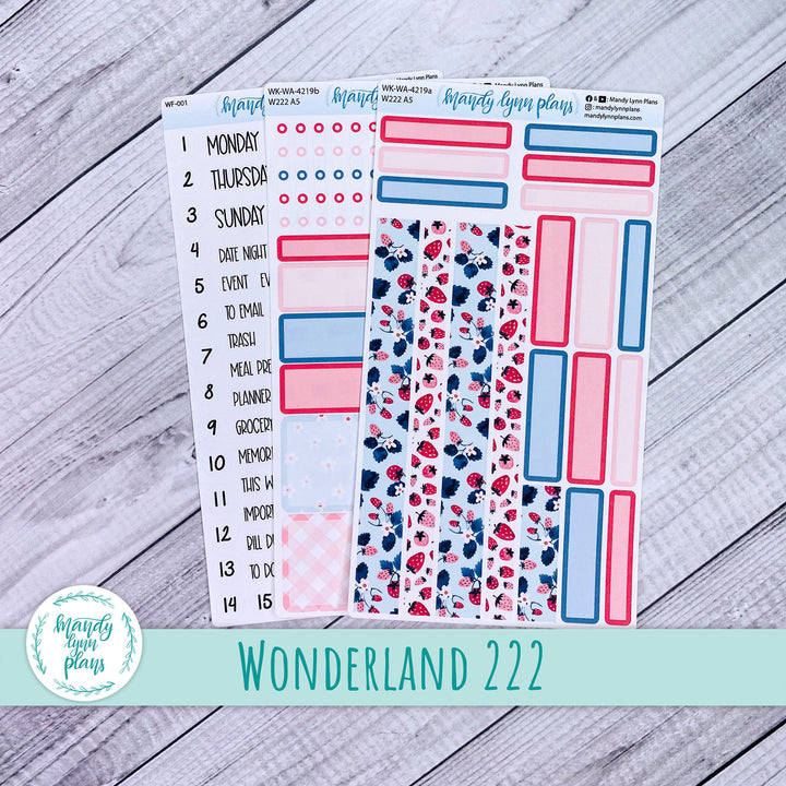 Wonderland 222 Weekly Kit || Strawberries || 219