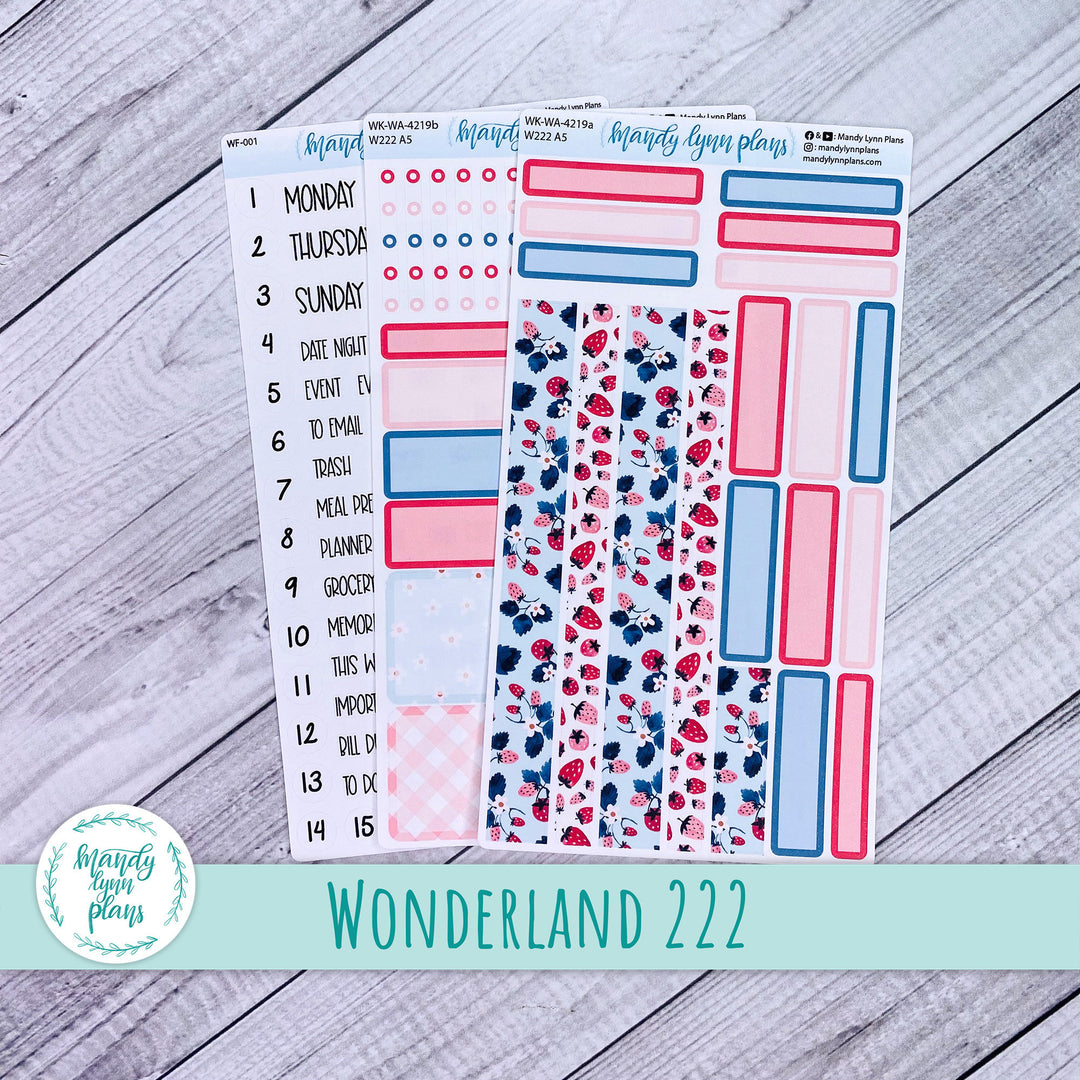 2024  Wonderland 222 Weekly Kit || Strawberries || 219