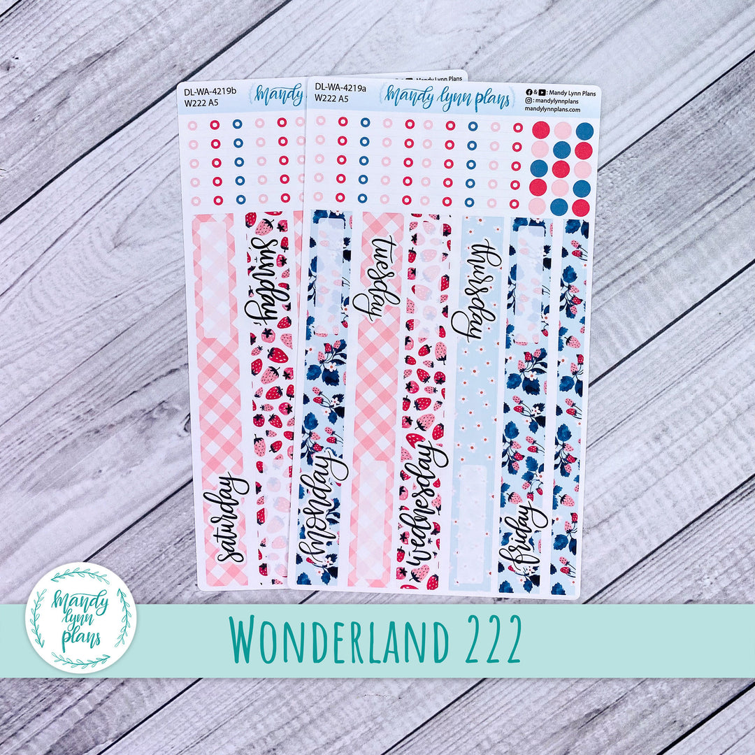 2024  Wonderland 222 Daily Kit || Strawberries || 219