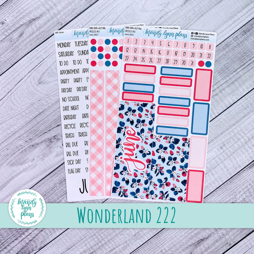 Wonderland 222 June 2023 Monthly Kit || Strawberries || 219