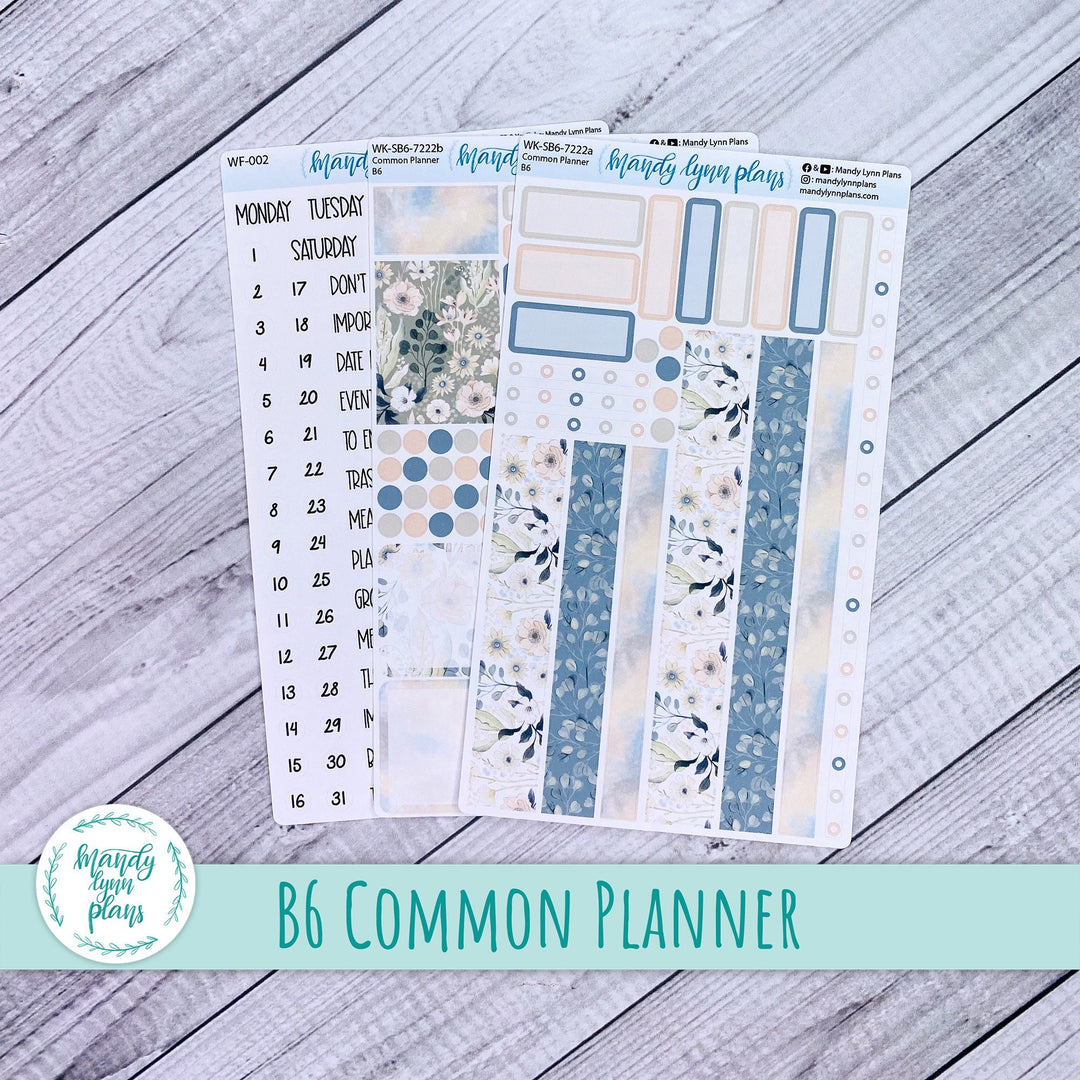 B6 Common Planner Weekly Kit || Summertime Serenity || WK-SB6-7222