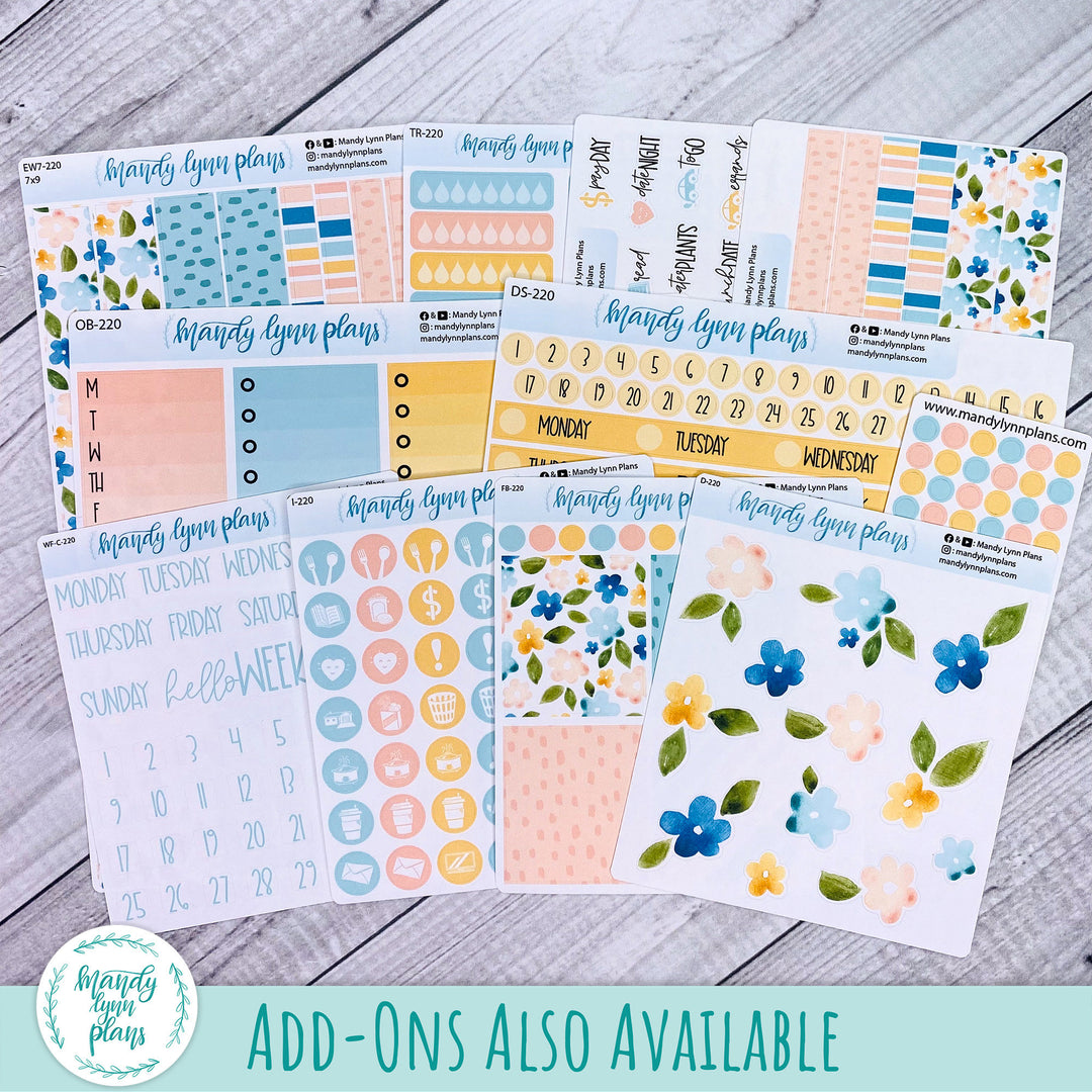 June B6 Common Planner Dashboard || Happy Floral || R-SB6-7220