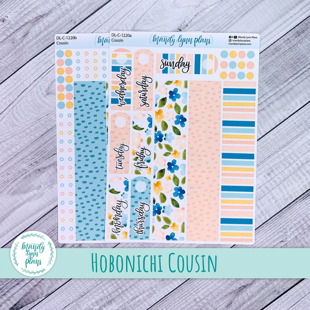 Hobonichi Cousin Daily Kit || Happy Floral || DL-C-1220