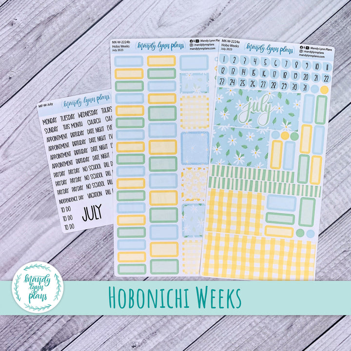 Hobonichi Weeks July 2023 Monthly Kit || Summer Daisies || MK-W-2224