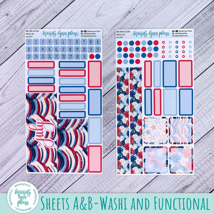 Wonderland 222 July 2023 Monthly Kit || Red, White and Blue || 225