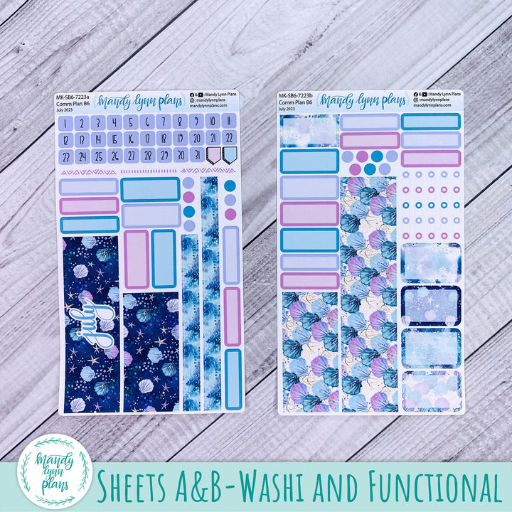 July 2023 B6 Common Planner Monthly Kit || Mermaid || MK-SB6-7223