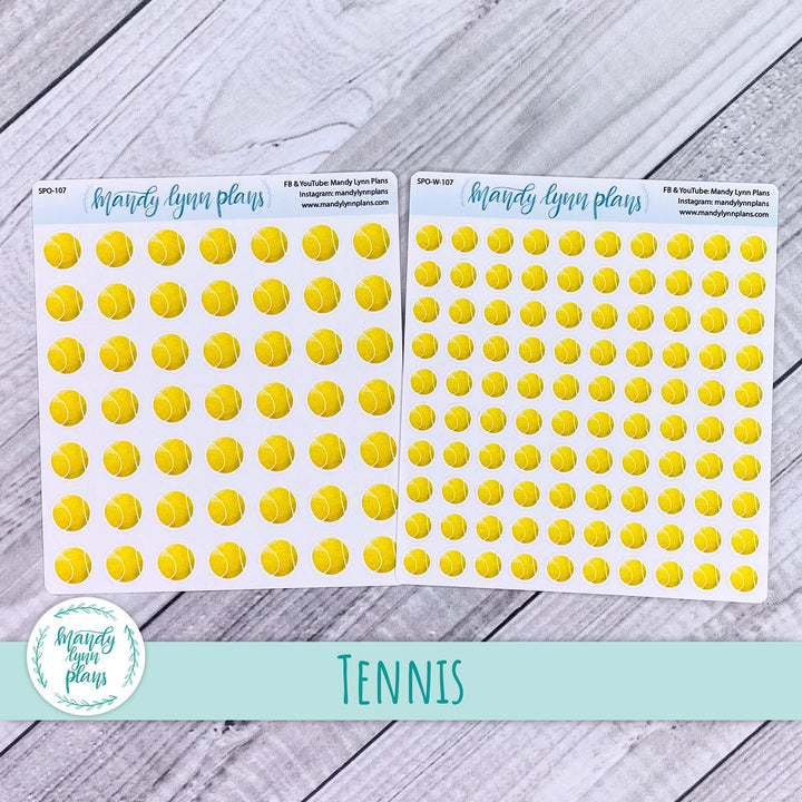 Tennis Ball Sports Stickers || 107