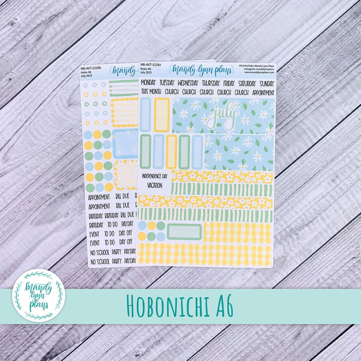 Hobonichi A6 July 2023 Monthly Kit || Summer Daisies || MK-A6T-3224