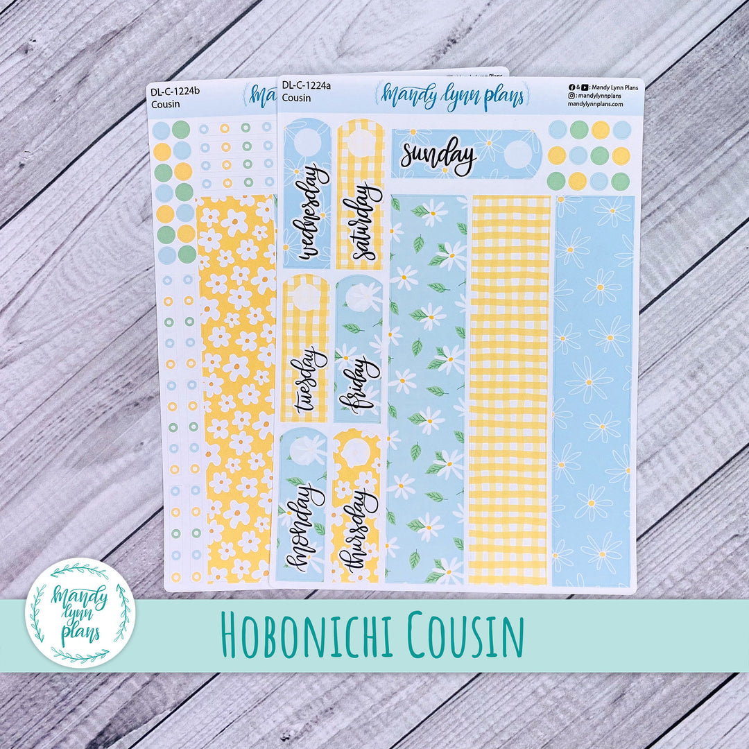 Hobonichi Cousin Daily Kit || Summer Daisies || DL-C-1224