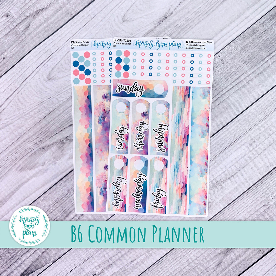 B6 Common Planner Daily Kit || Abstract Sky || DL-SB6-7229