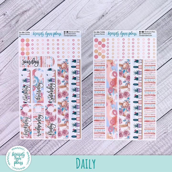 B6 Common Planner Daily Kit || Desert Cactus || DL-SB6-7230