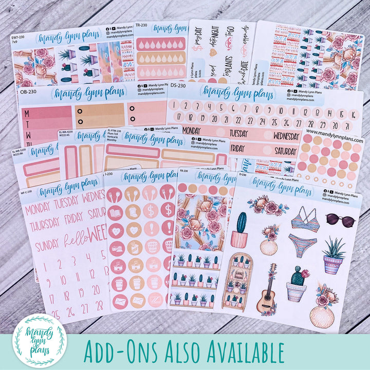 August B6 Common Planner Dashboard || Desert Cactus || R-SB6-7230