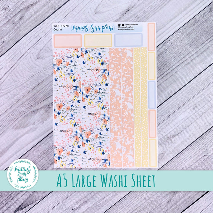 Wildflowers Large Washi Sheet || WK-C-1227D