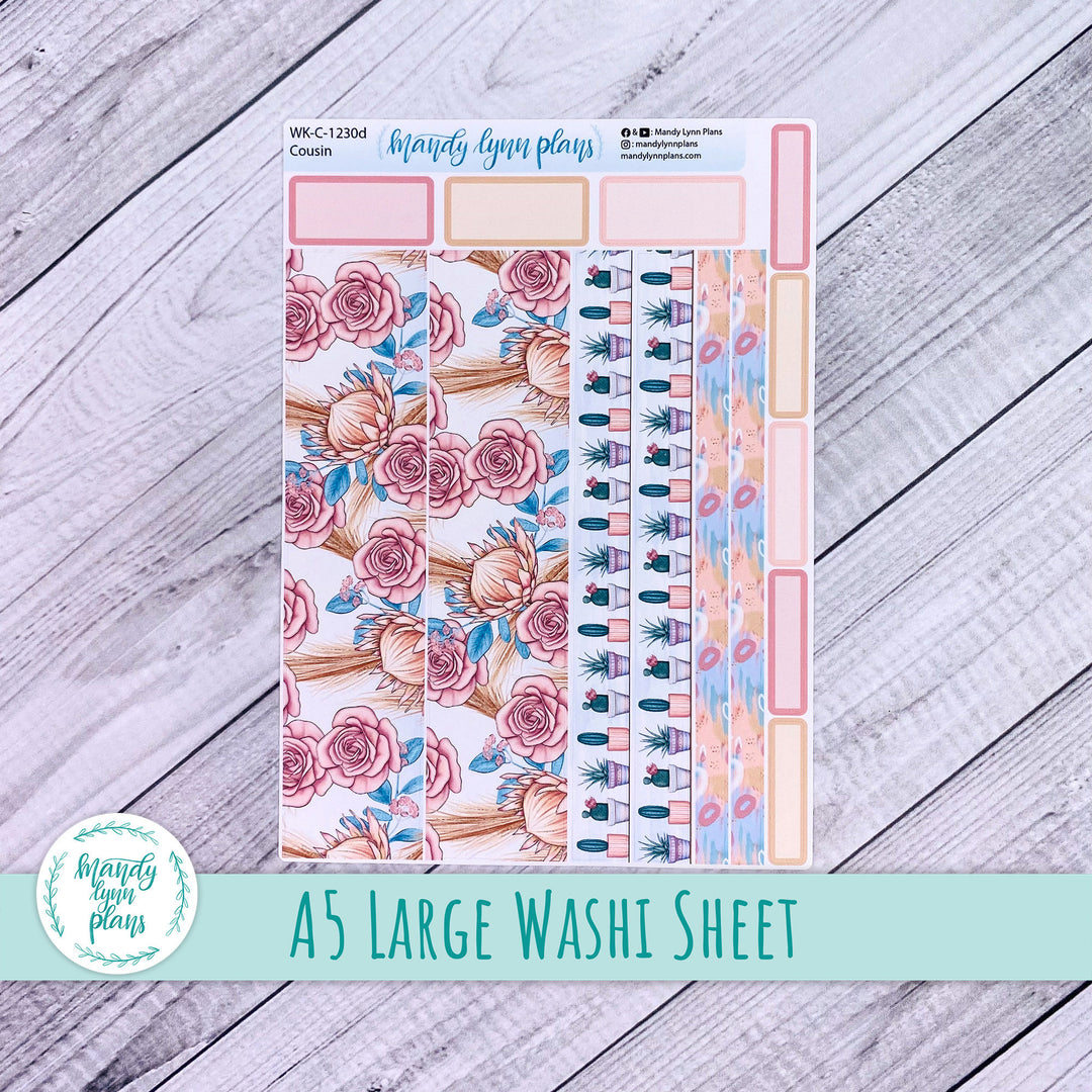 Desert Cactus Large Washi Sheet || WK-C-1230D