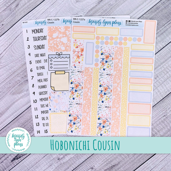 Hobonichi Cousin Weekly Kit || Wildflowers || WK-C-1227