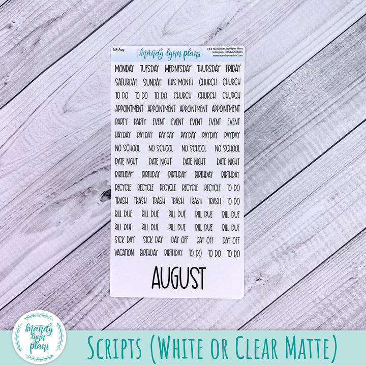 Hobonichi Cousin August 2023 Monthly || Wildflowers || MK-C-1227