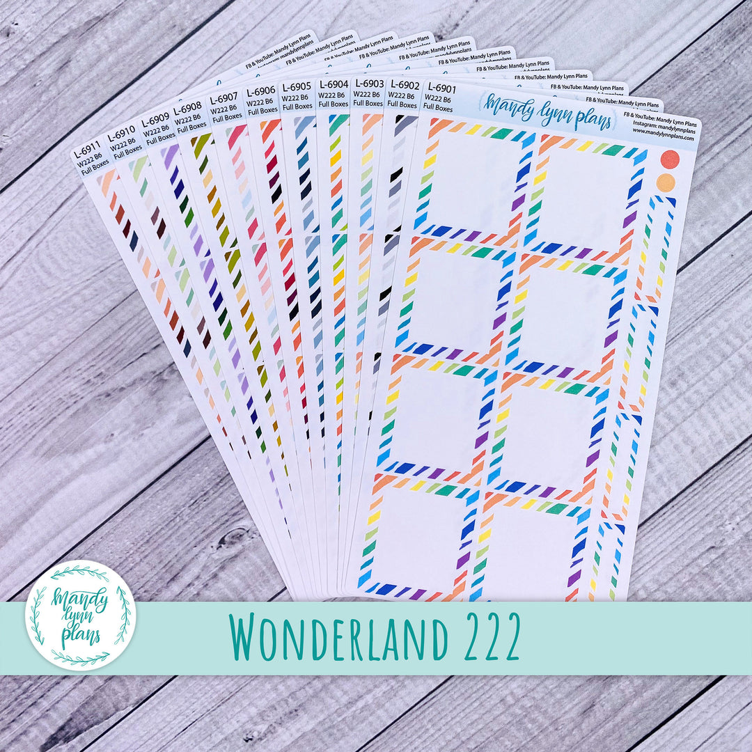 Wonderland 222 Stripe Pattern Full Boxes