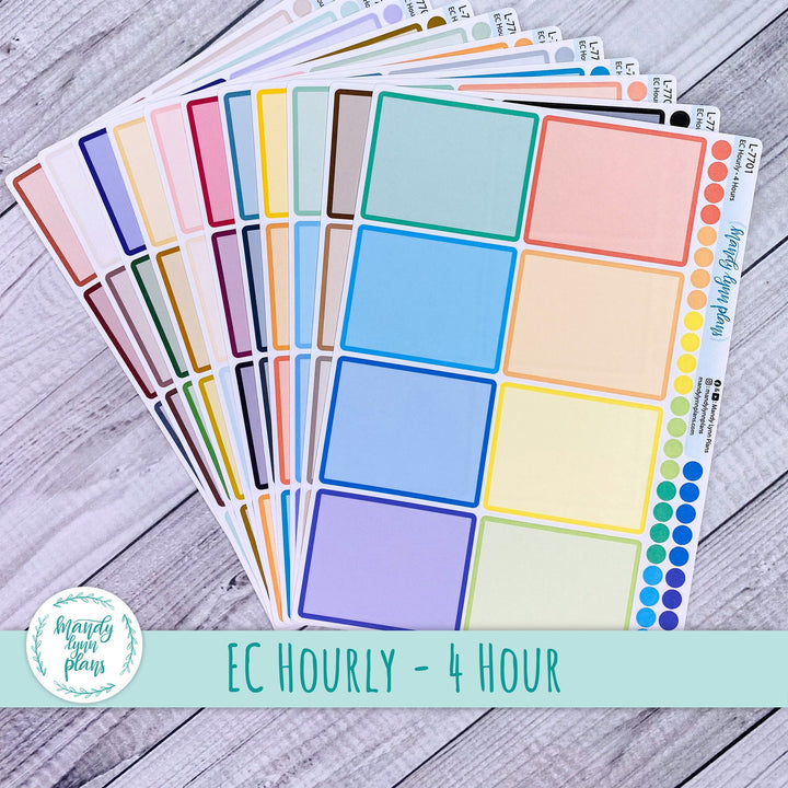 EC Hourly Extra Large Labels || Four Hours