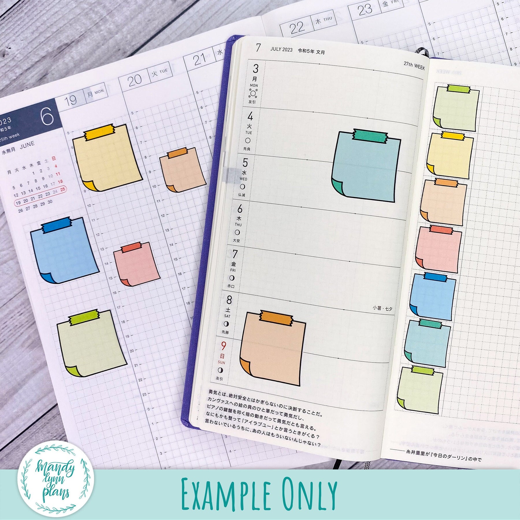 Sticky Note Plan Colored Sticky Note Doodles – Mandy Lynn Plans
