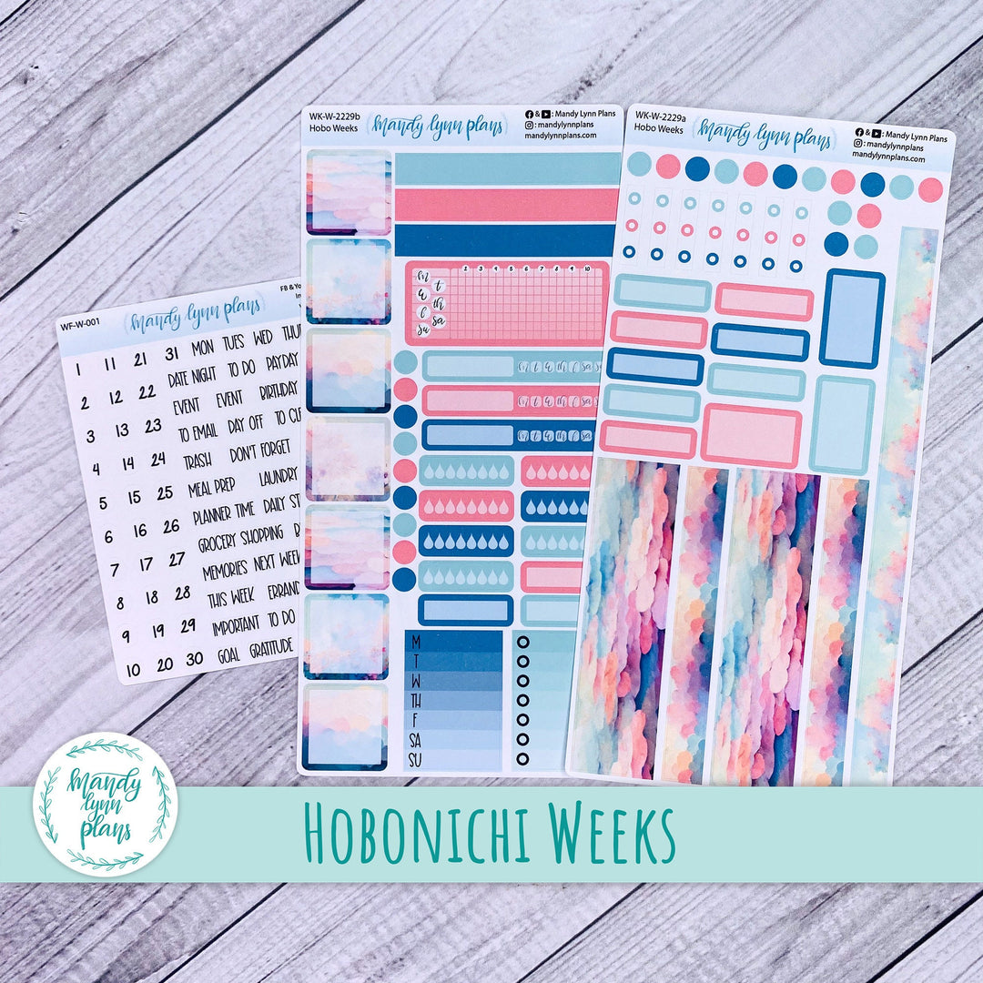 Hobonichi Weeks Weekly Kit || Abstract Sky || WK-W-2229