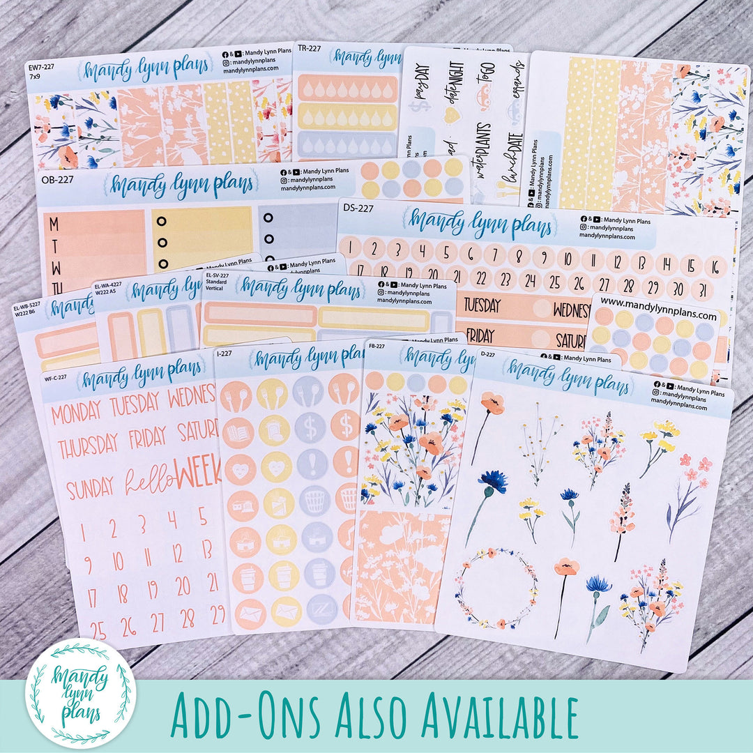 B6 Common Planner Daily Kit || Wildflowers || DL-SB6-7227